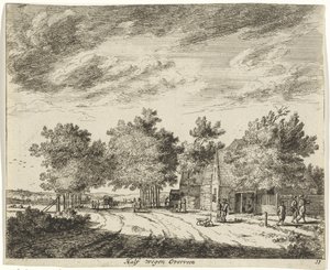 Paesaggio a metà strada tra Overveen da Jan Vincentsz. van der Vinne