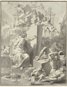Progetto per il frontespizio di W. van der Hoeven, Westermeer, 1721