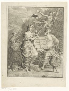 Personificazioni dei Paesi Bassi austriaci e della Francia da Jan Wandelaar