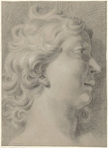 Studio di una testa di donna, verso destra