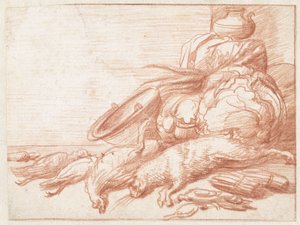 Natura morta con lepre e volatili da Jan Weenix (possibly)