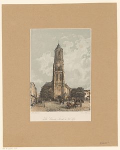Veduta della Nieuwe Kerk a Delft da Jan Weissenbruch