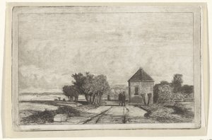 Veduta della Schenkweg con la Cupola da Jan Weissenbruch