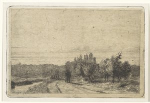 Vista sulla Schenkweg dalla Cupola da Jan Weissenbruch