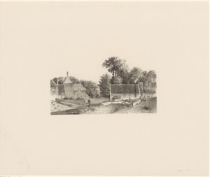 Veduta di un castello e sbiancamento della cera da Jan Weissenbruch