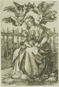 Madonna incoronata da due angeli da Jan Wierix