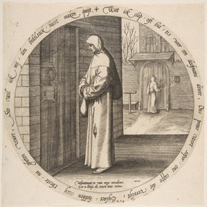 Si prega invano alla porta dei sordi, dai Dodici Proverbi Fiamminghi, ca. 1568