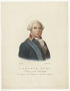 Ritratto di Luigi XVIII, re di Francia da Jan Willem Caspari