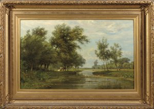 Paesaggio ad Alblasserdam da Jan Willem van Borselen