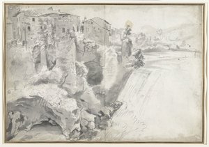 Vista della Grande Cascata a Tivoli