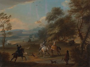 Una Festa di Falconeria da Jan Wyck