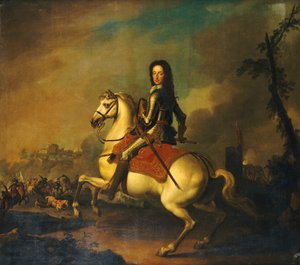 Ritratto di Re Guglielmo III alla battaglia del Boyne nel 1690 da Jan Wyck