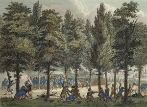 I marsigliesi sugli Champs-Elysees, 30 giugno 1792, inciso da Reinier Vinkeles (1741-1816) e Daniel Vrydag (1765-1822) da Jan after Bulthuis