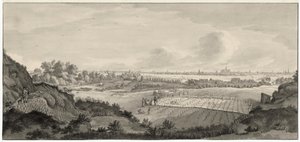 Vista dei campi di sbiancamento di Bloemendaal con Haarlem in lontananza da Jan de Beijer