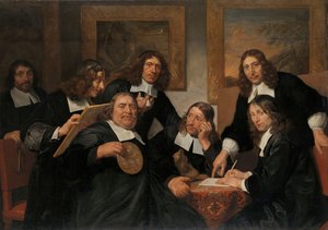 I governatori della Gilda di San Luca, Haarlem, 1675 da Jan de Bray