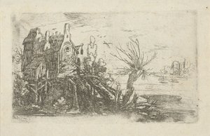 Casa su un fiume da Jan de Hoey