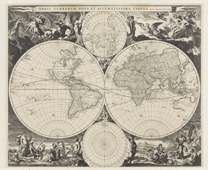 Mappa del mondo da Jan de Visscher