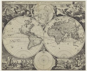 Mappa del mondo da Jan de Visscher