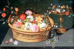 Un cesto di fiori, c1590-1625