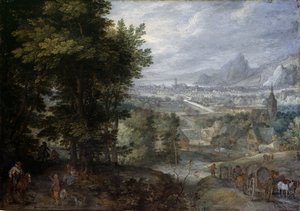 Paesaggio boscoso da Jan the Elder Brueghel