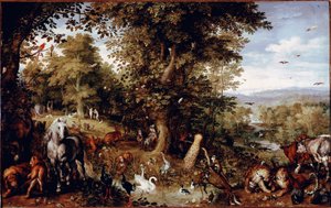 Il Paradiso Eterno Tutti gli animali della creazione rappresentati in coppie