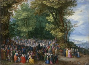 Il Sermone della Montagna da Jan the Elder Brueghel