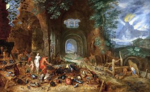 Venere alla fucina di Vulcano, 1606-23 da Jan the Elder Brueghel