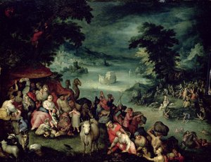 Il grande diluvio da Jan the Elder copy Brueghel