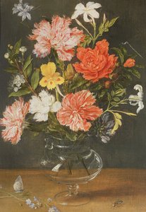 Natura morta di garofani e altri fiori da Jan Brueghel the Younger