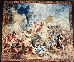La battaglia degli Israeliti e degli Amalechiti, dalla bottega di Frans e Pieter van der Borcht