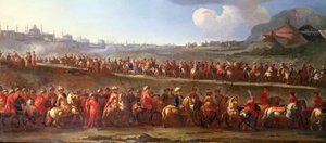 Una carovana turca fuori Costantinopoli da Jan van (attr. to) Huchtenburgh