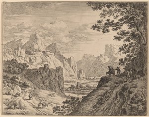 Vista del Fiume Reno da Jan van Aken after Herman Saftleven