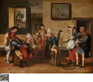 Scena di pub da Jan van Amstel