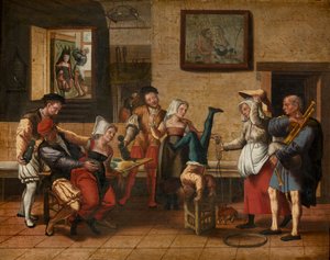 Scena di pub da Jan van Amstel