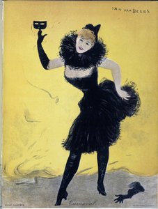 Carnevale, copertina di Revue illustrée, di Jan Vanbeers, sd. XIX secolo