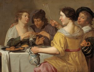 I mangiatori di brezel da Jan van Bijlert