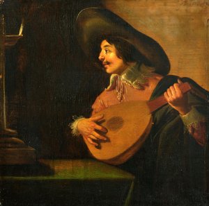 Il suonatore di liuto da Jan van Bijlert