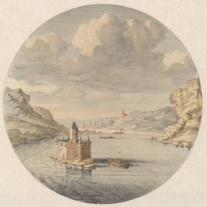 Veduta del castello Pfalzgrafenstein vicino a Kaub da Jan van Call (I)