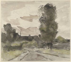 Paesaggio con strada da Jan van Essen