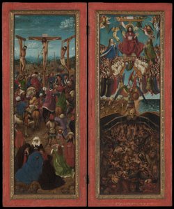 La Crocifissione, Il Giudizio Universale, ca. 1440-41 da Jan van Eyck