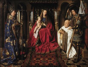 La Madonna con il canonico van der Paele, 1436 da Jan van Eyck