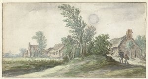 Veduta di un villaggio da Jan van Goyen (possibly)