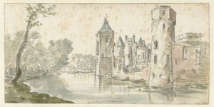 Veduta del castello di Egmond