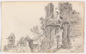 Una rovina romanica da Jan van Goyen