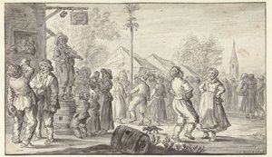 Festa del villaggio da Jan van Goyen