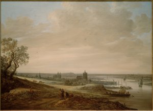 Paesaggio panoramico con vista su Arnhem da Jan van Goyen