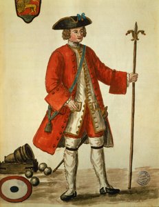 Artigliere della marina veneziana in uniforme, tratto da I costumi dei veneziani di Giovanni di Grevembroch