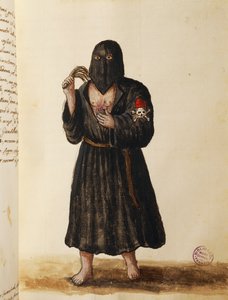 Confraternita dei Penitenti, che accompagna il corteo funebre dei cittadini importanti alla Basilica di San Marco a Venezia, Volume II, f 89