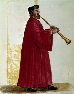 Suonatore di flauto da Jan van Grevenbroeck
