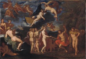 Paride dà la mela a Venere